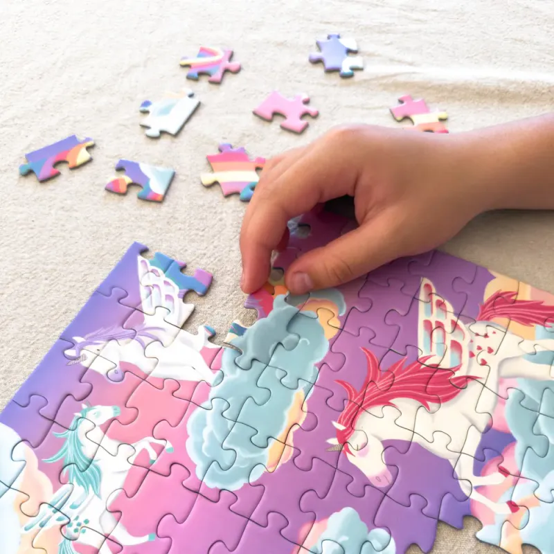 Unicorn Dreamland Jigsaw Puzzle | 100 Brikker | Cotton Twist