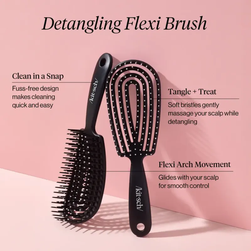 Detangling FLEXI Brush, Black / Kitsch