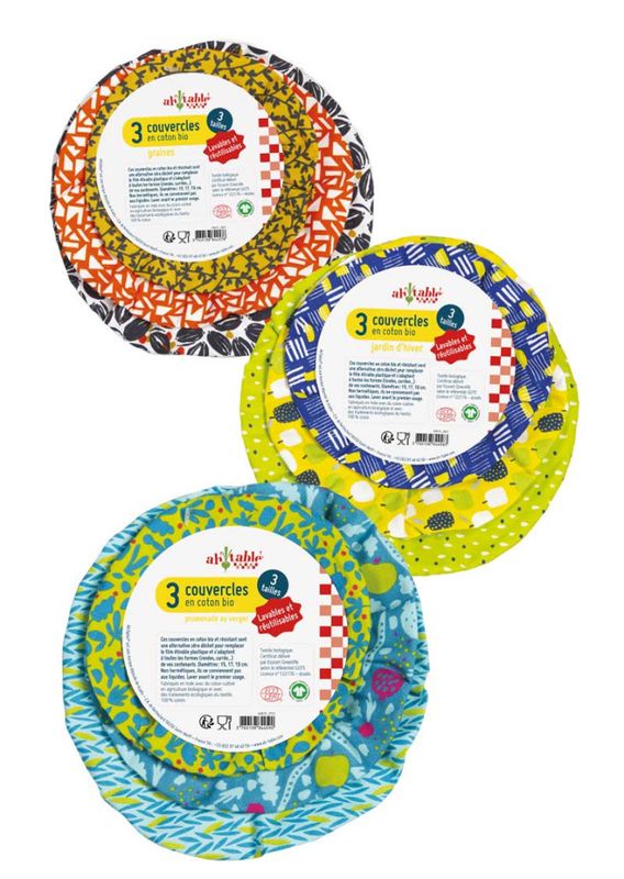 3-pk bolletrekk FRUITGARDEN - økologisk bomull / Ahtablé