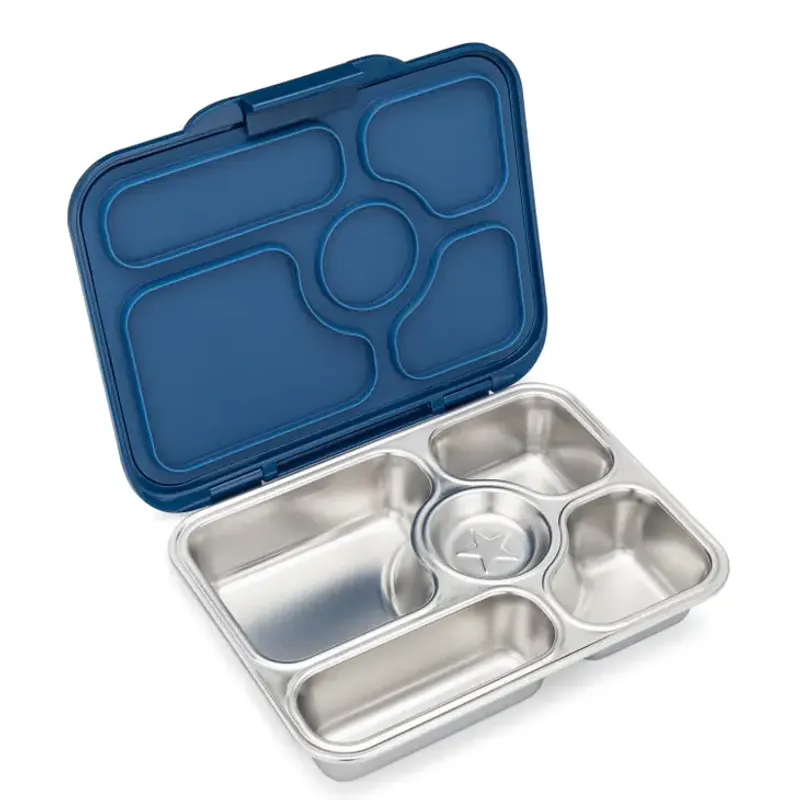 Bento matboks med flere rom, Santa Fe Blue / Yumbox