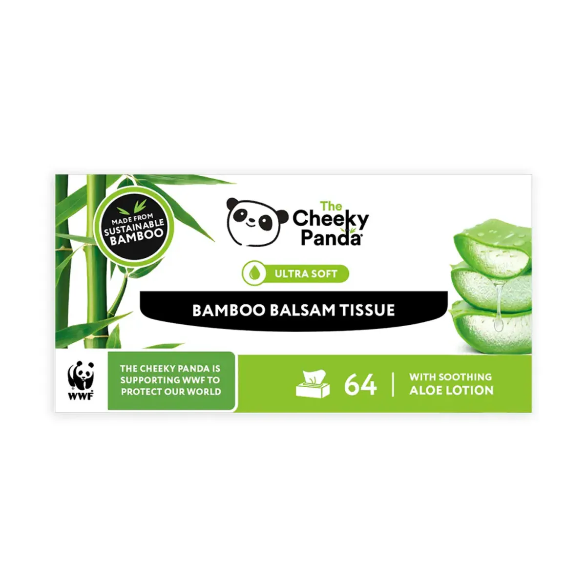 64 Bamboo Balsam Tissue / The Cheeky Panda