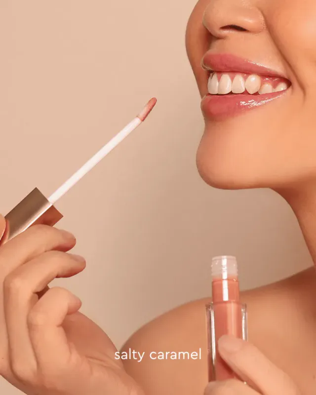 Plumping Lip Gloss - Salty Caramel 3.5ml / i.am.klean