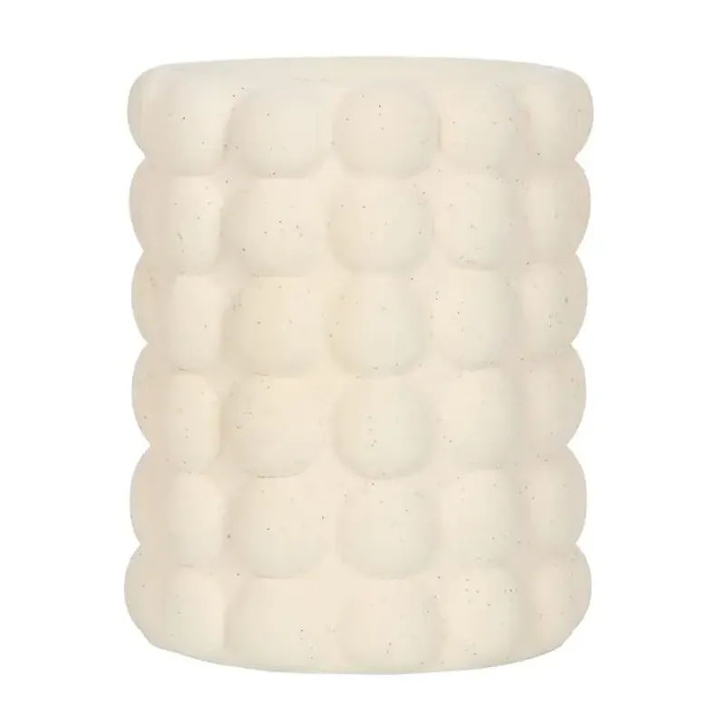 Cream Speckle Bubble Oil Wax Warmer / Something Different
