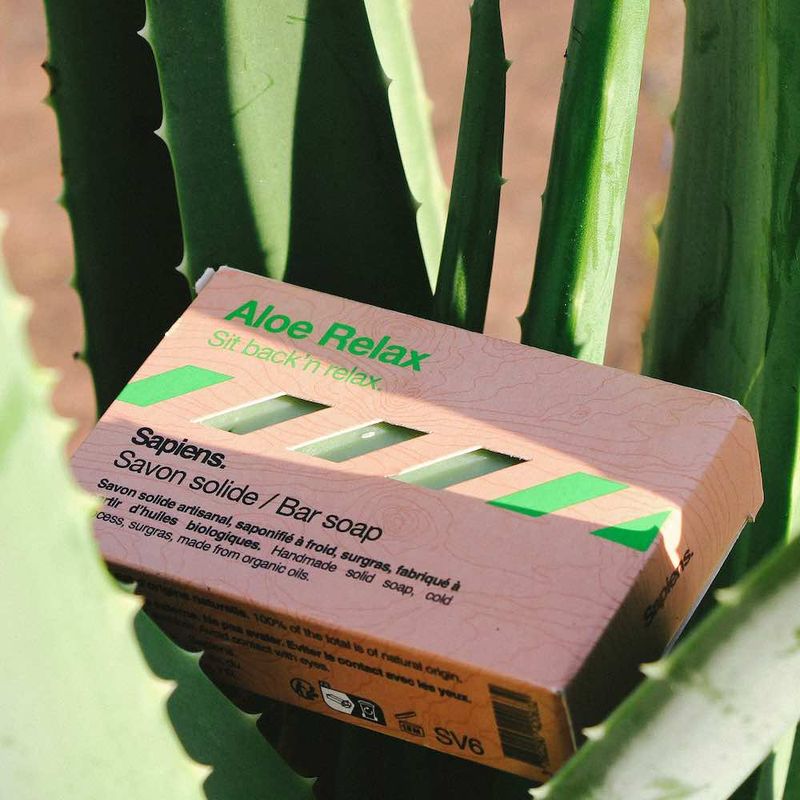 Organic Bar Soap - Aloe Relax 100g / Sapiens
