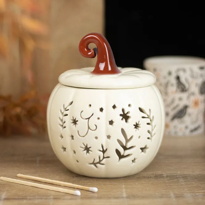 Hovedbilde Cream Folk Pumpkin Oil Burner and Wax Warmer / Something Different 