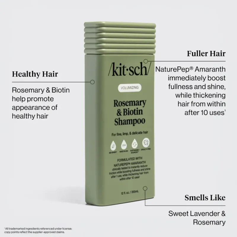 Volumizing Rosemary & Biotin Shampoo 355ml / Kitsch