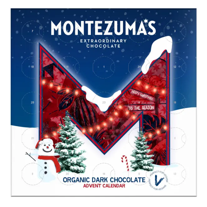 Hovedbilde Montezuma's Advent Calendar Milk Chocolate Organic 150g