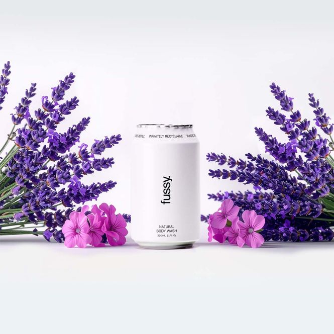Hovedbilde Fussy Lavender Fields Dusjsåpe Refill – 320 ml