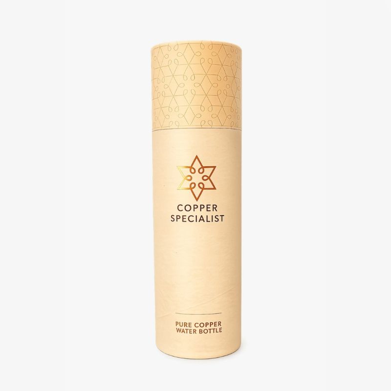 Drikkeflaske i kobber - 7 Chakras 750ml / Ayurveda Specialist B.V