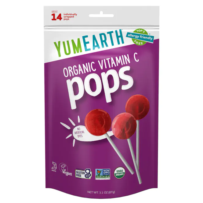 Hovedbilde 14 stk Organic Fruit Pops - Strawberry, Berry, Cherry / YumEarth