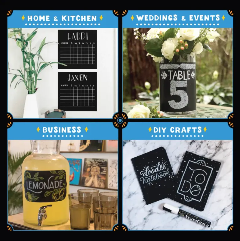 8pk krittpenn - Vivid Colors 3mm Fine Tip / VersaChalk