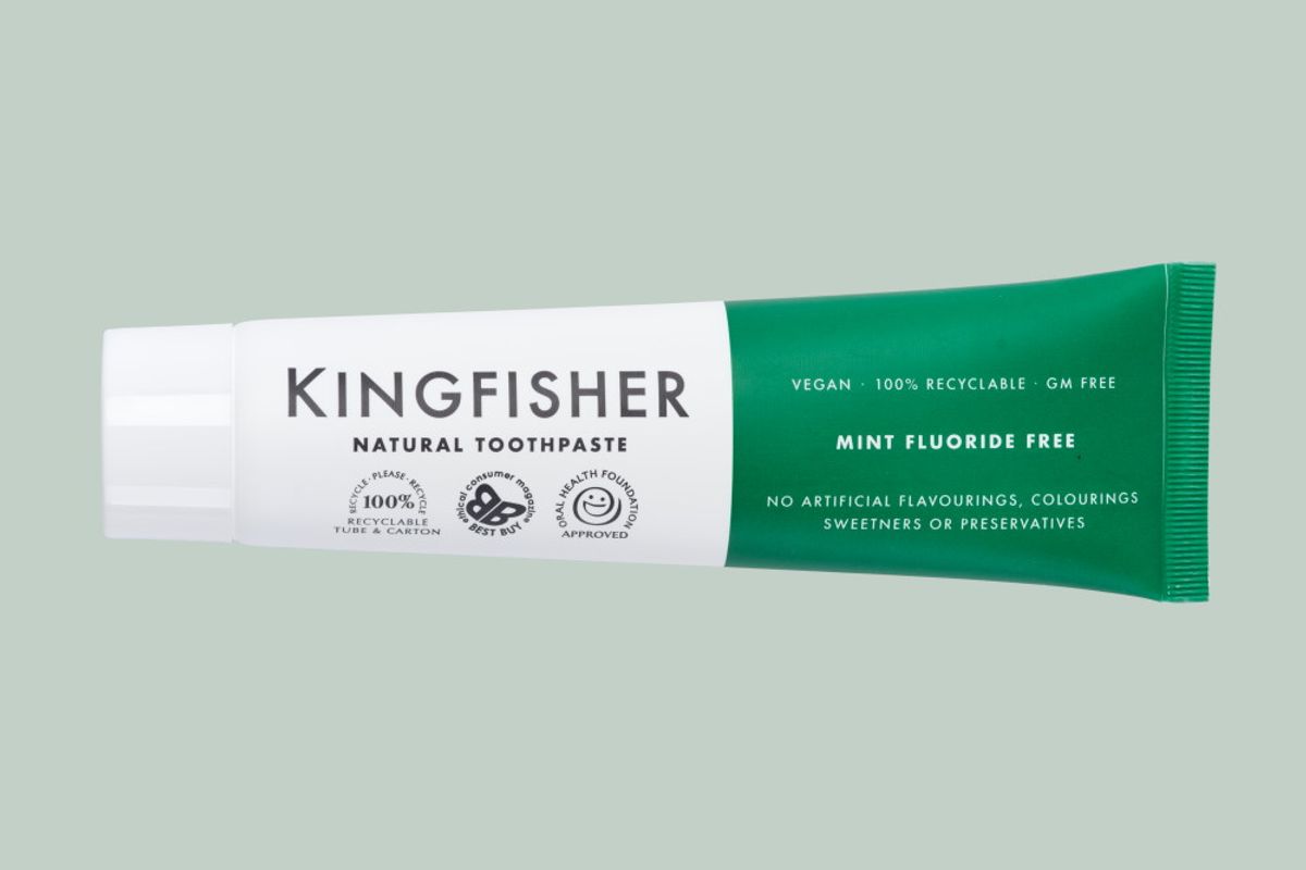 Natural Toothpaste Mint - Fluoride Free 100ml / Kingfisher 