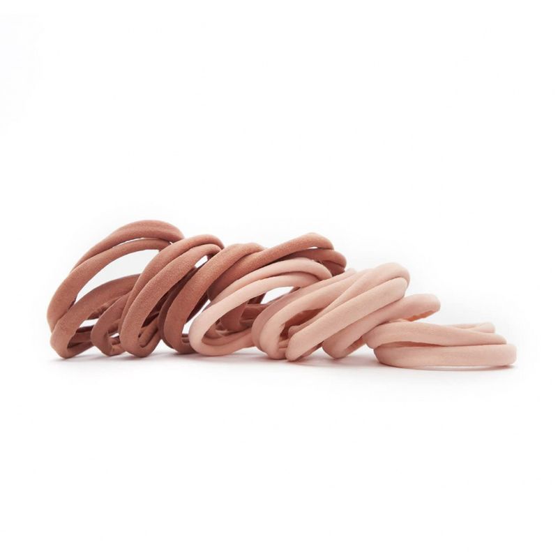 20 pk hårstrikk i resirkulert nylon, Blush / Kitsch