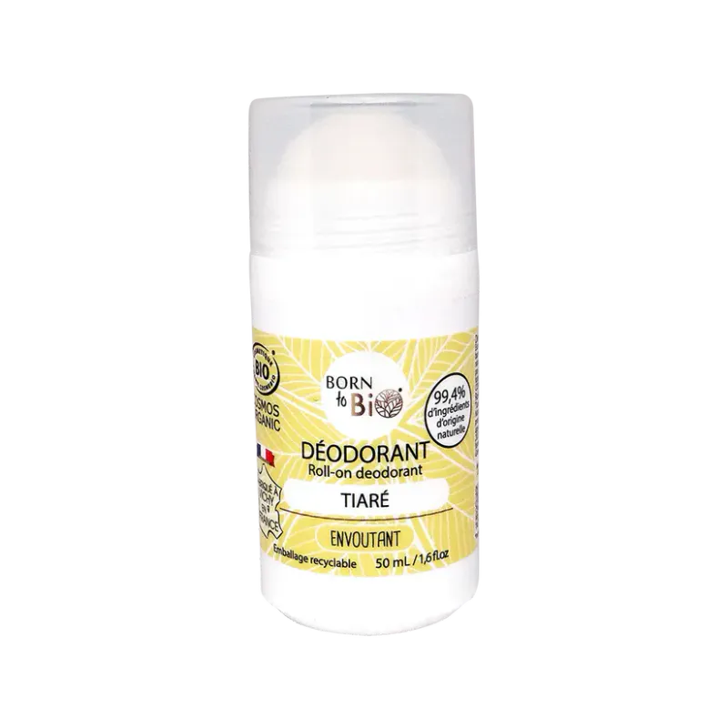 Organic Roll-on deodorant, Tiaré 50ml / Born to Bio