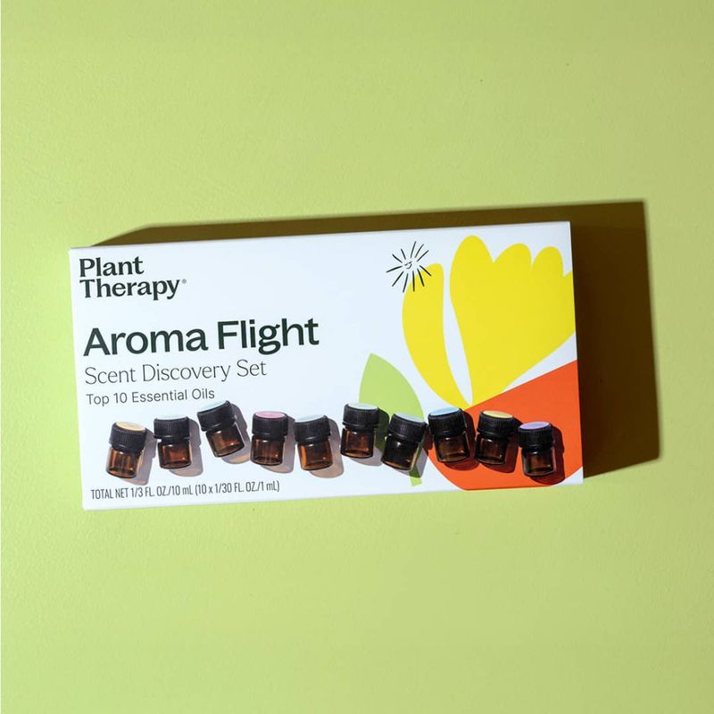 10 x 1ml - Topp 10 eteriske oljer - Aroma Flight  / Plant Therapy