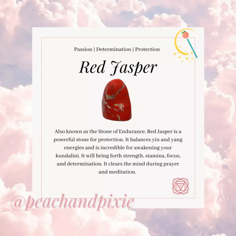 Rød Jaspis / Peach and Pixie