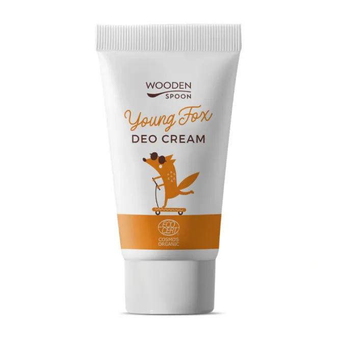 Hovedbilde Organic Natural Deoodorant Cream Kids - Young Fox 40ml / Wooden Spoon