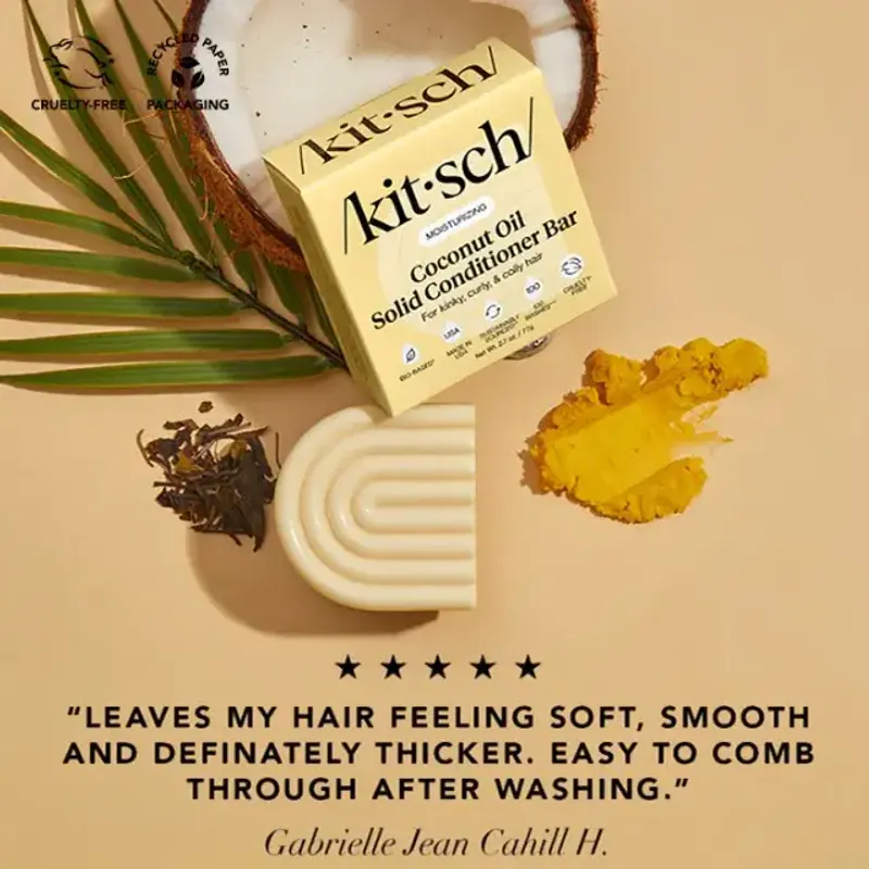 Coconut Oil Deep-Moisturizing Conditioner Bar 77g / Kitsch