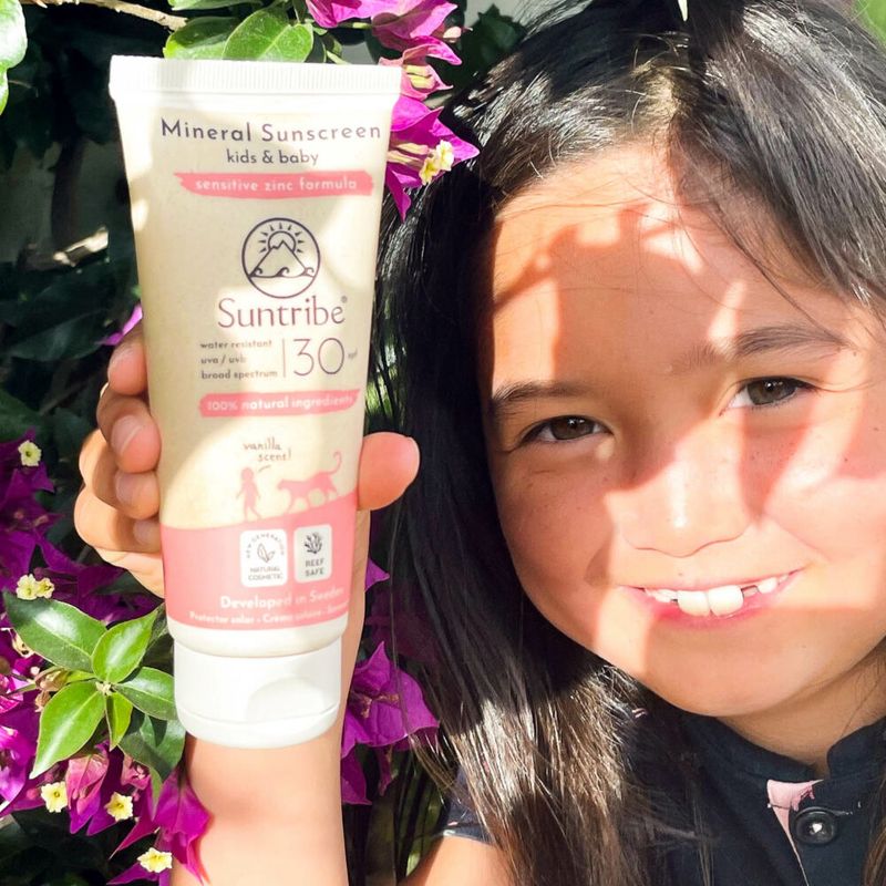Baby & Kids Natural Mineral Sunscreen Spf 30, 100ml / Suntribe
