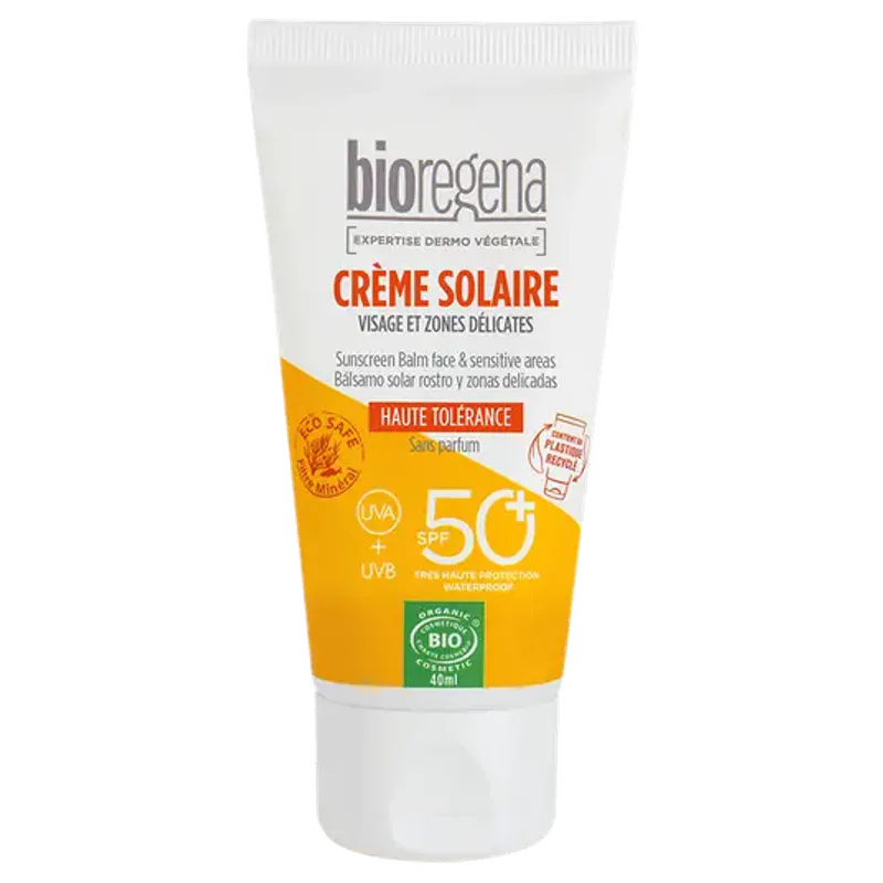 Solkrem til ansikt SPF 50+, 40ml / Bioregena