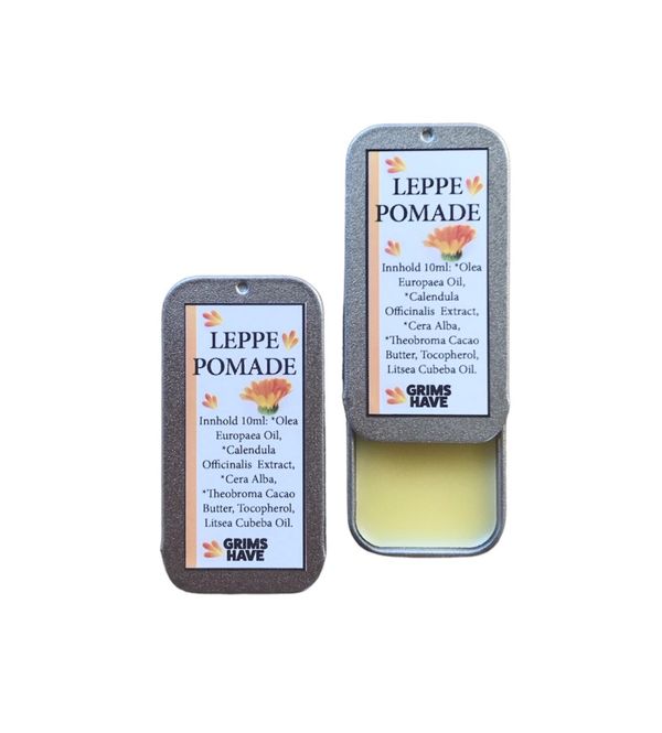 Hovedbilde Leppepomade med ringblomst, metallboks, 7ml / Grims Have