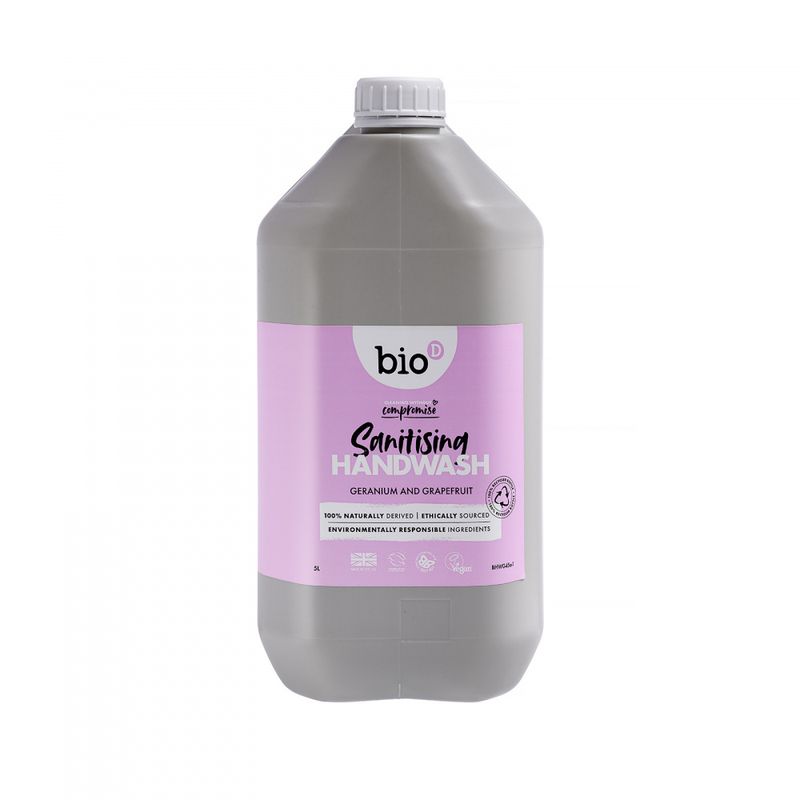 5L Håndsåpe Geranium & Grapefruit / Bio-D