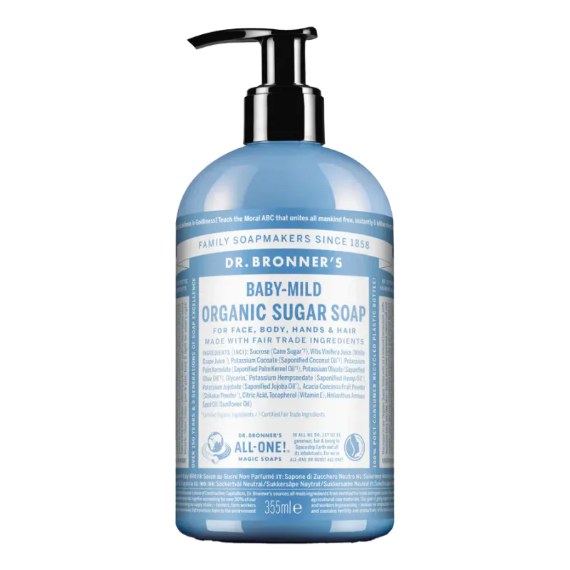 Baby-Mild Organic Sugar Soap 355ml / Dr Bronner's 
