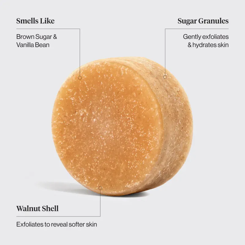 Sugar Exfoliating Body Scrub Bar / Kitsch