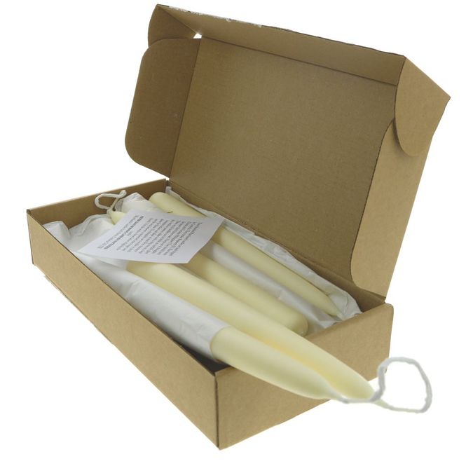 Hovedbilde 12 stk plantebaserte kronelys, 23 cm / Moorland Candles