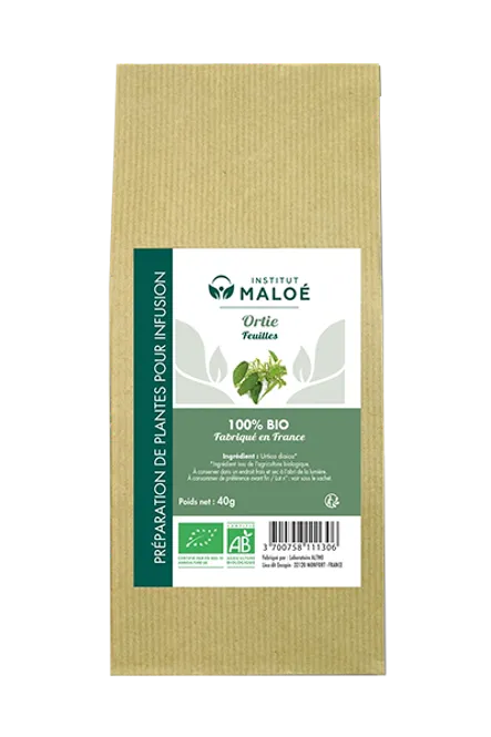 Hovedbilde Økologisk brennesle 40g / Institut Maloe