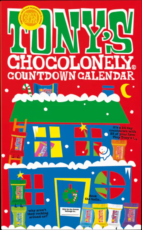 Tony's Chocolonely Countdown Advent Calendar 225g