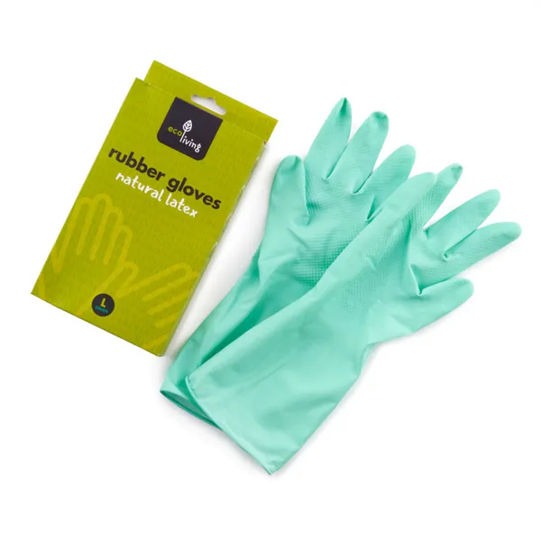 Hovedbilde Str L gummihansker - naturlig latex / ecoLiving