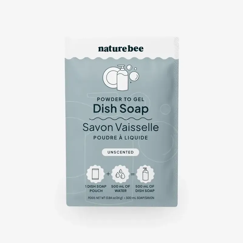 Refill Dish Soap - Powder To Gel , Duftfri / Nature Bee