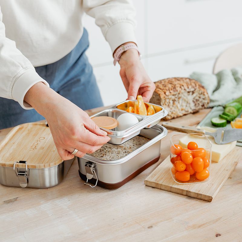 2-lags bento matboks 1500ml / Peach